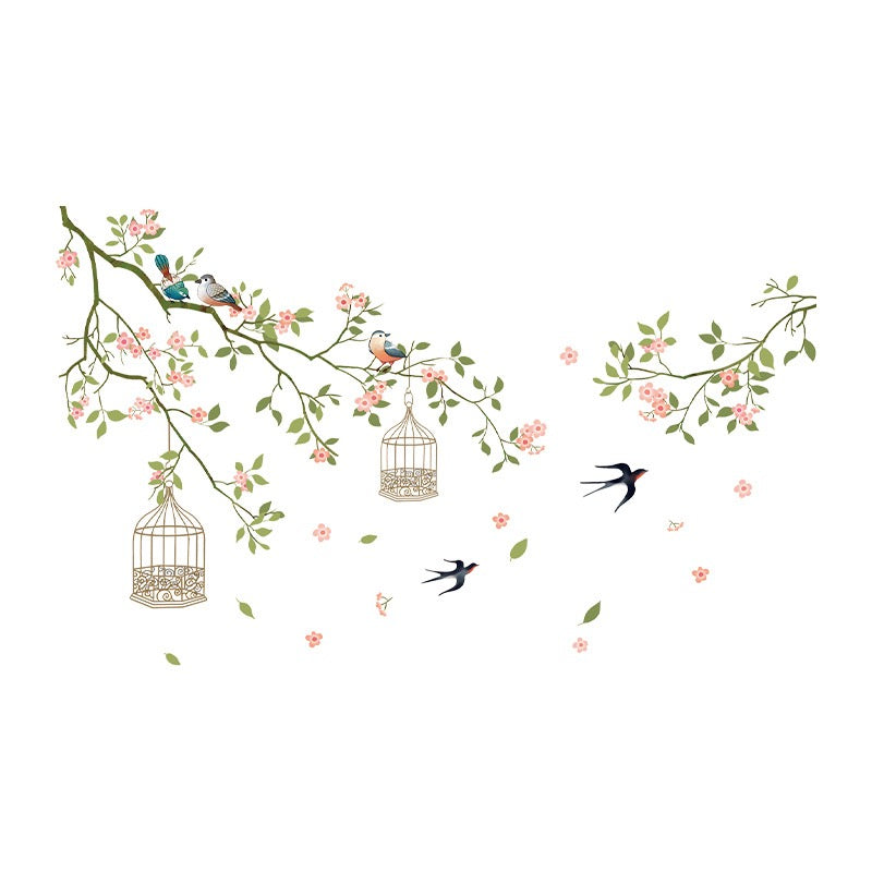 Cherry Blossom & Birds Wall Art