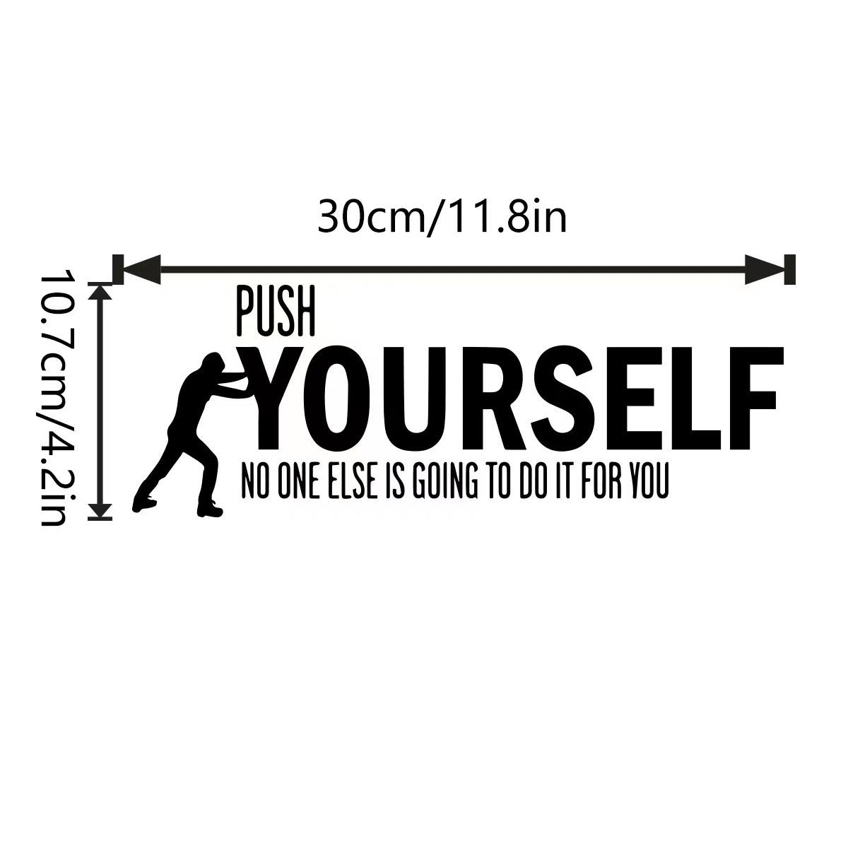 Push Yourself Wall Art