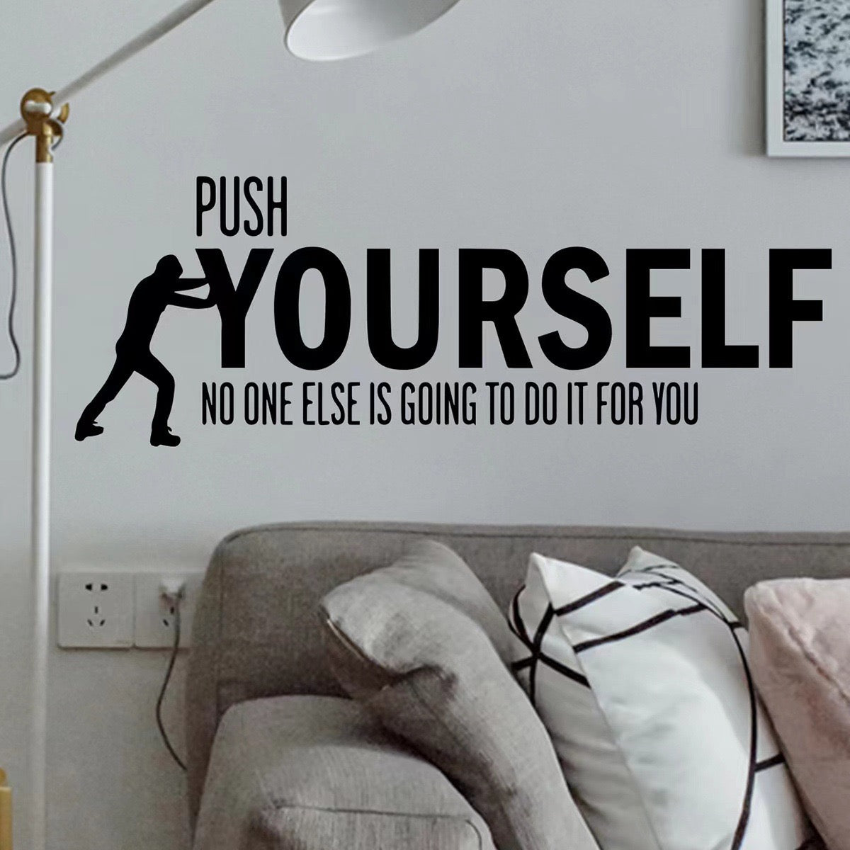 Push Yourself Wall Art