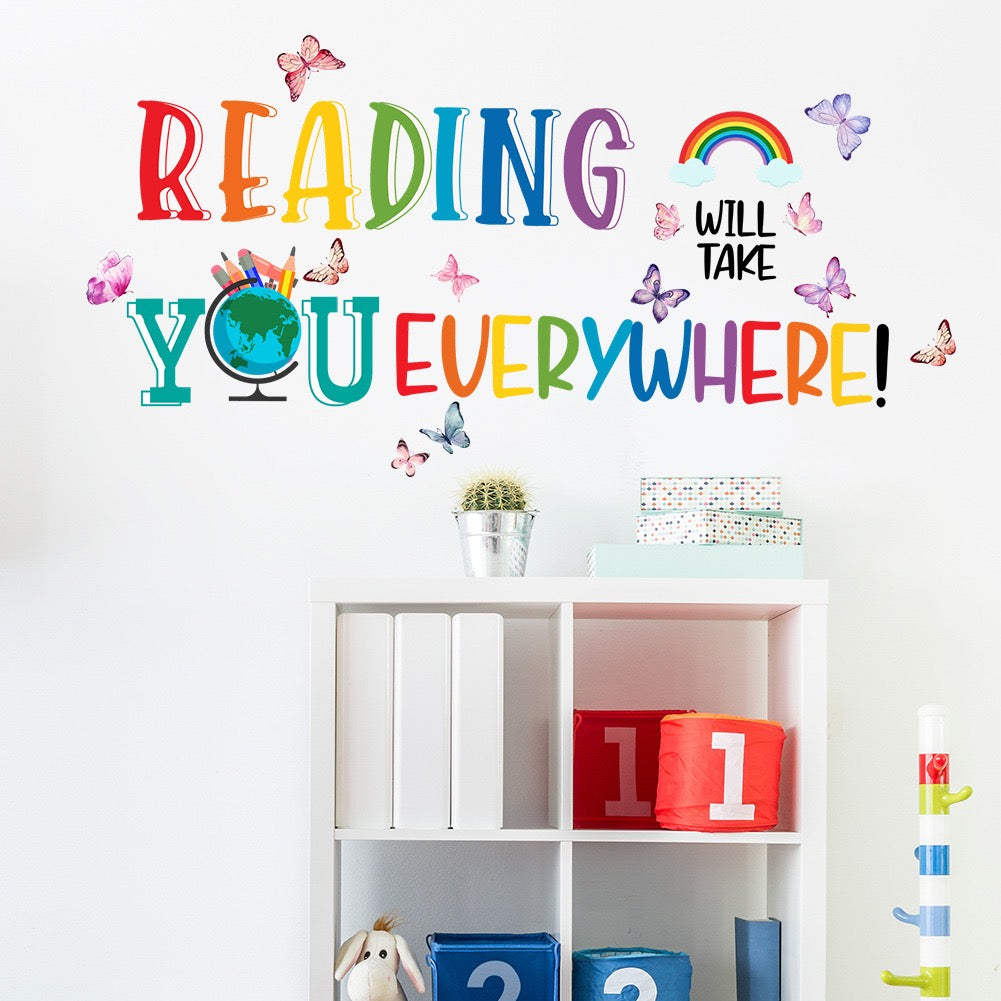 Reading Takes You Everywhere Wall Design