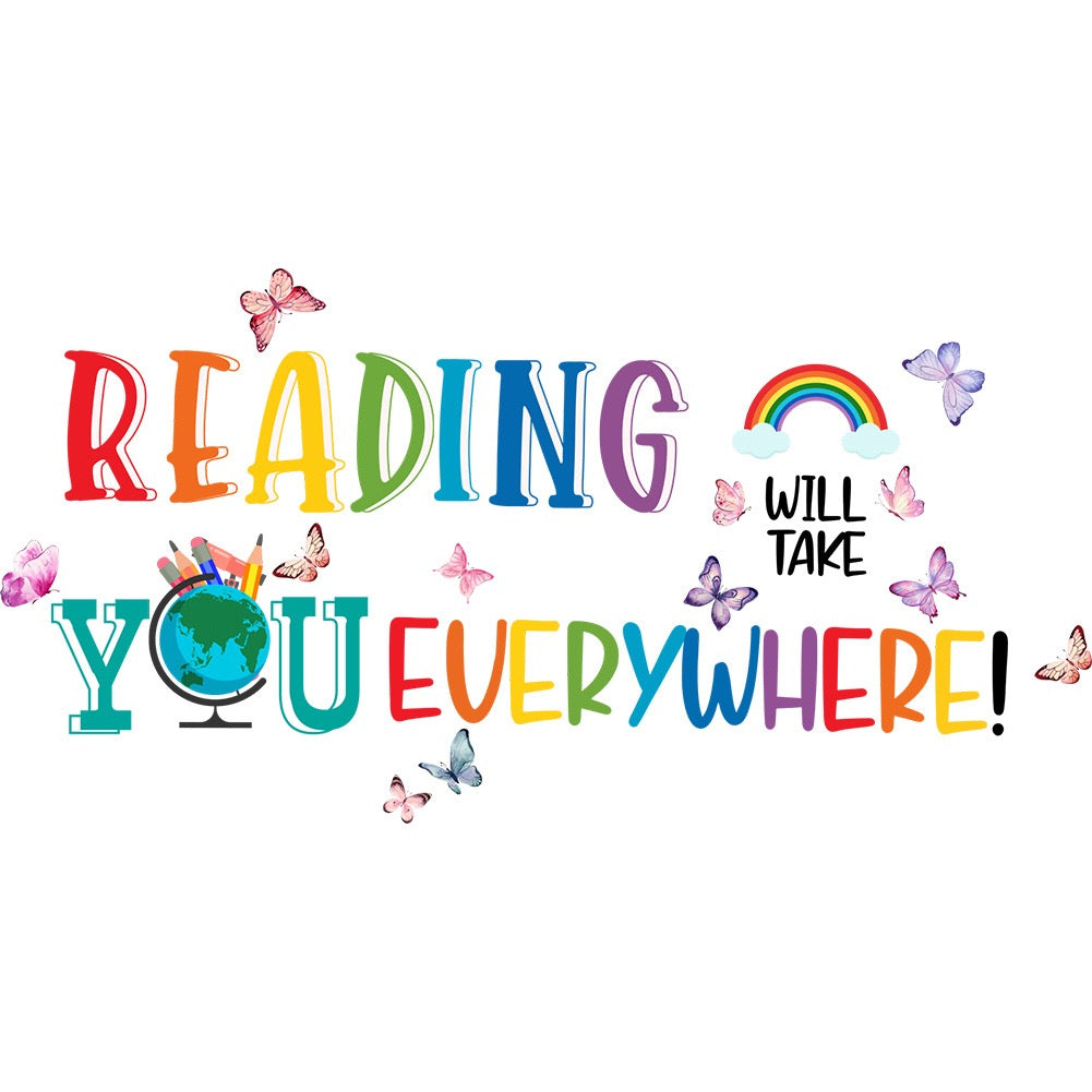 Reading Takes You Everywhere Wall Design
