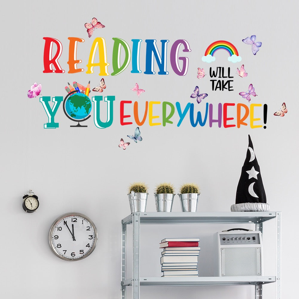 Reading Takes You Everywhere Wall Design