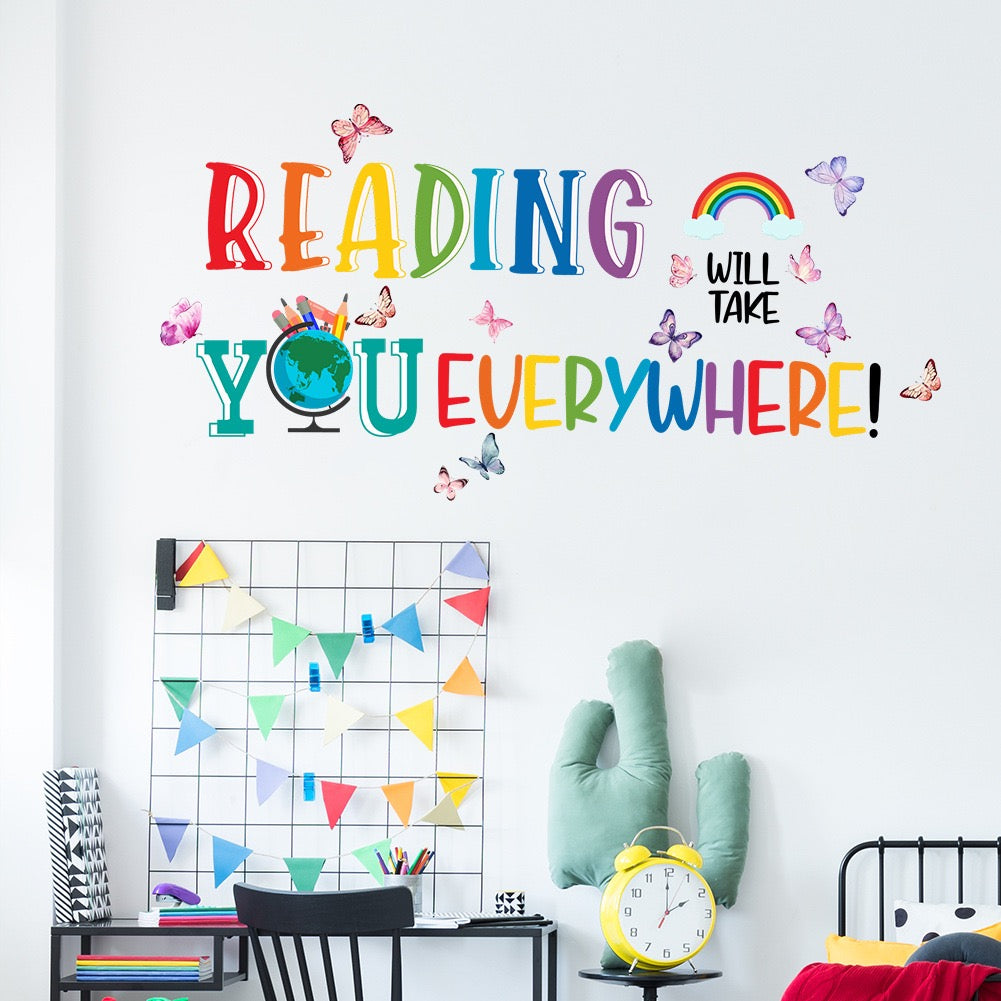 Reading Takes You Everywhere Wall Design