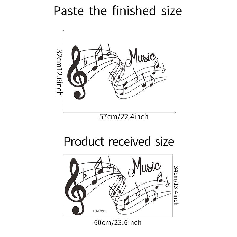 Flowing Notes Music Wall Art