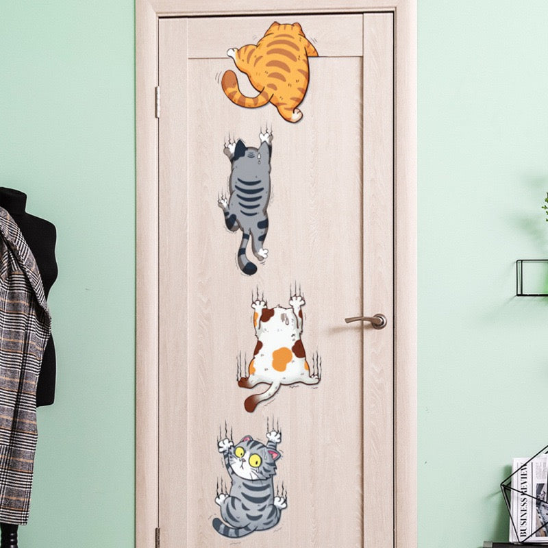 The Climbing Cats Wall Design Set (4-Pack)