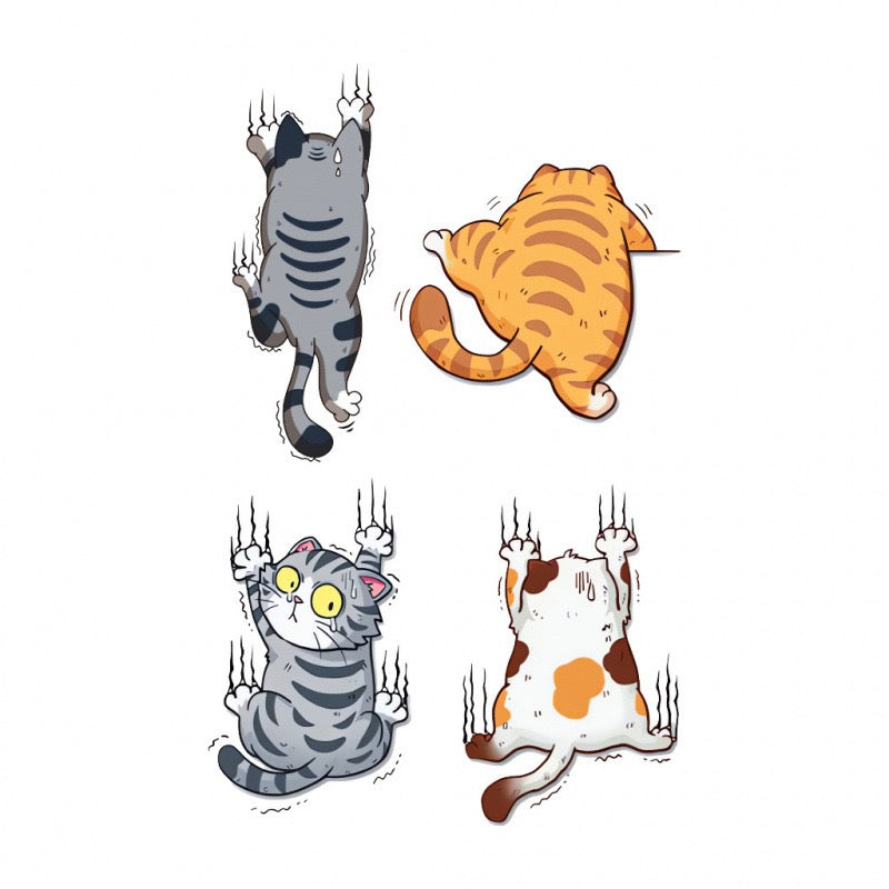 The Climbing Cats Wall Design Set (4-Pack)