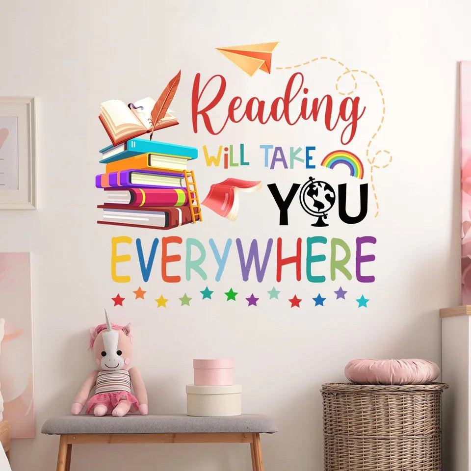 Reading Will Take You Everywhere Wall Art