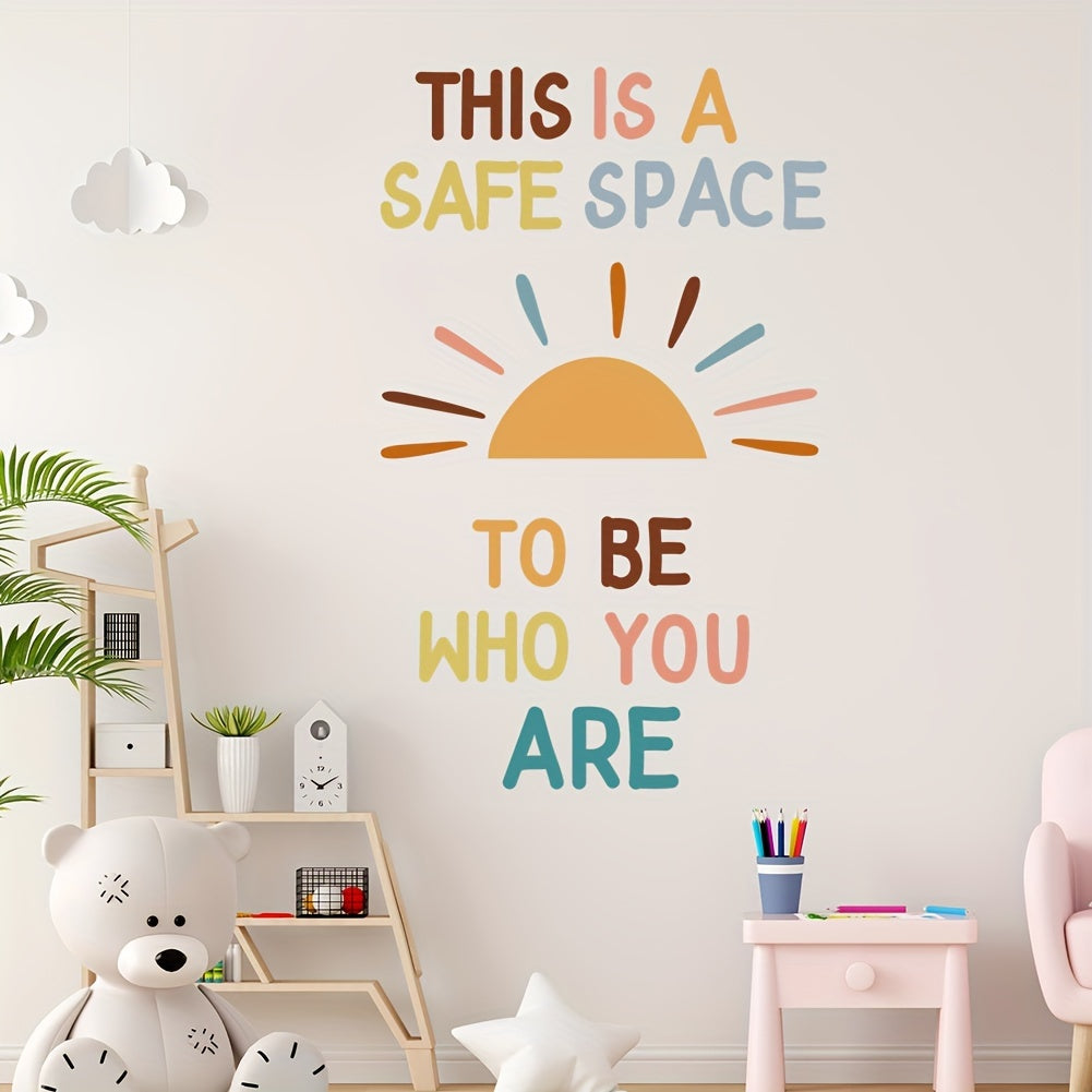 Safe Space Motivational Wall Decal
