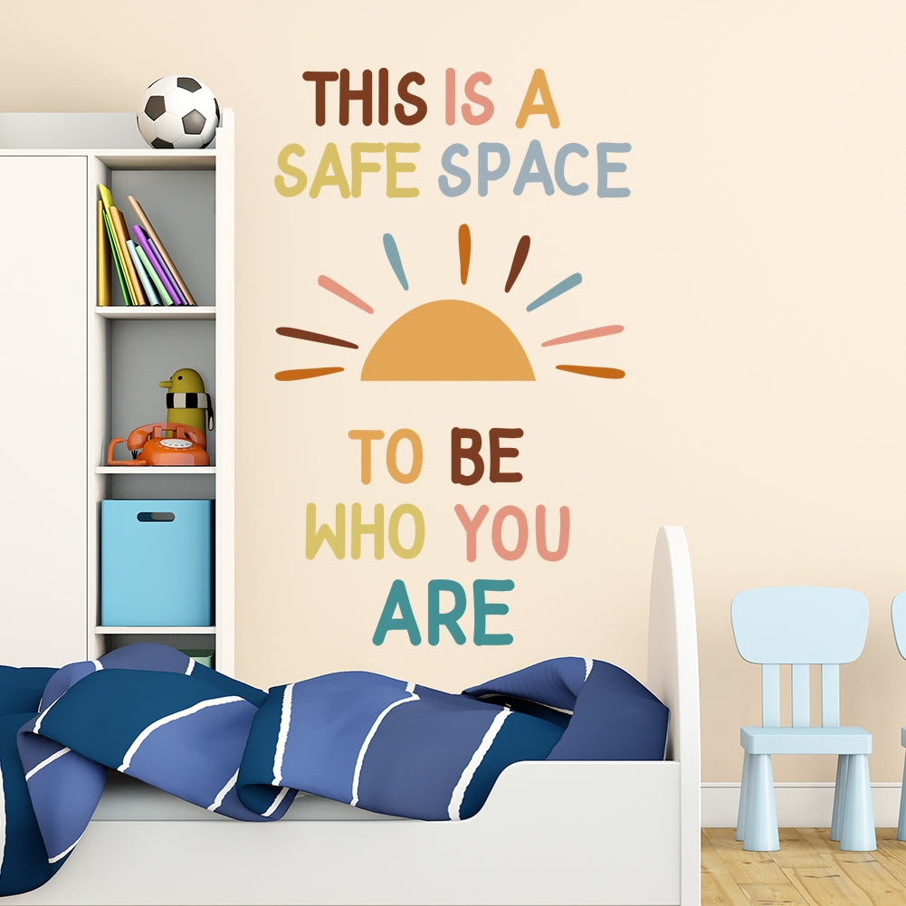 Safe Space Motivational Wall Decal
