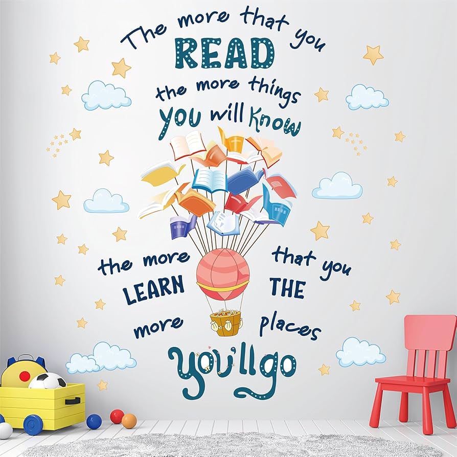 The More You Read Wall Sticker