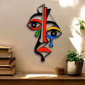 Modern Abstract Face Iron Wall Art
