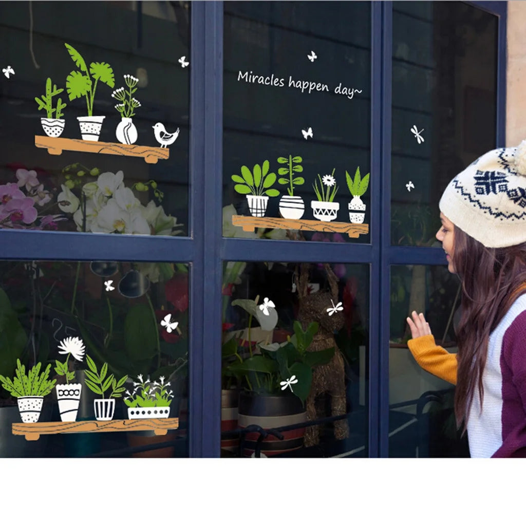 Potted Plant Wall Decor