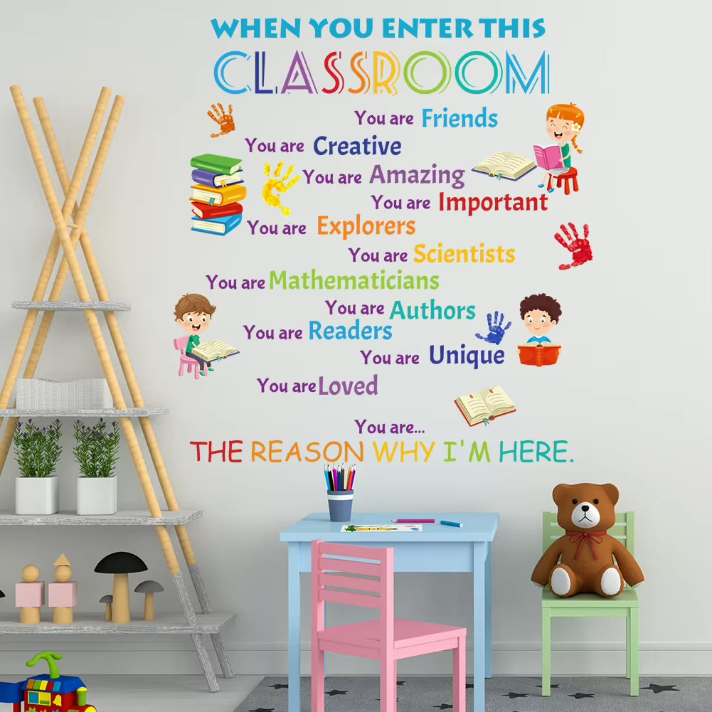 When You Enter This Classroom Wall Decor