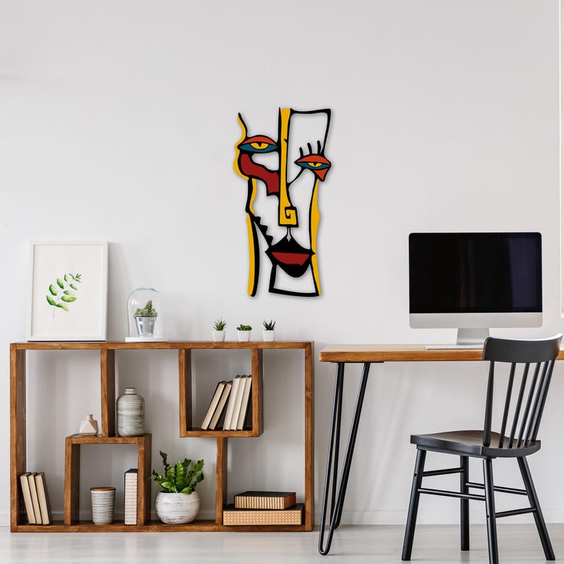 Abstract Face Wall Art