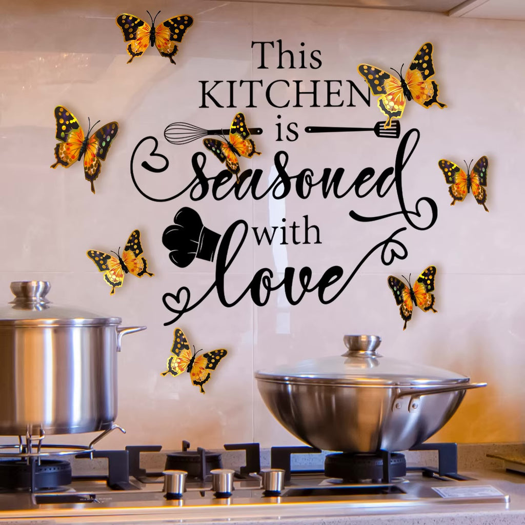 Butterfly Kitchen Wallpaper