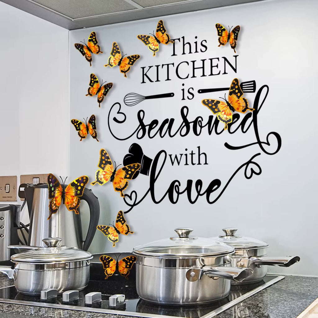 Butterfly Kitchen Wallpaper