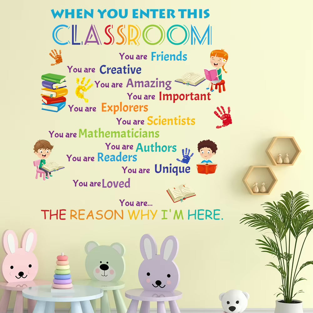 When You Enter This Classroom Wall Decor