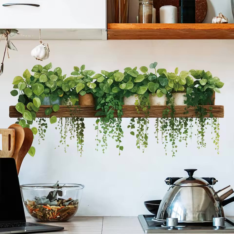 Hanging Plants Wall Decal
