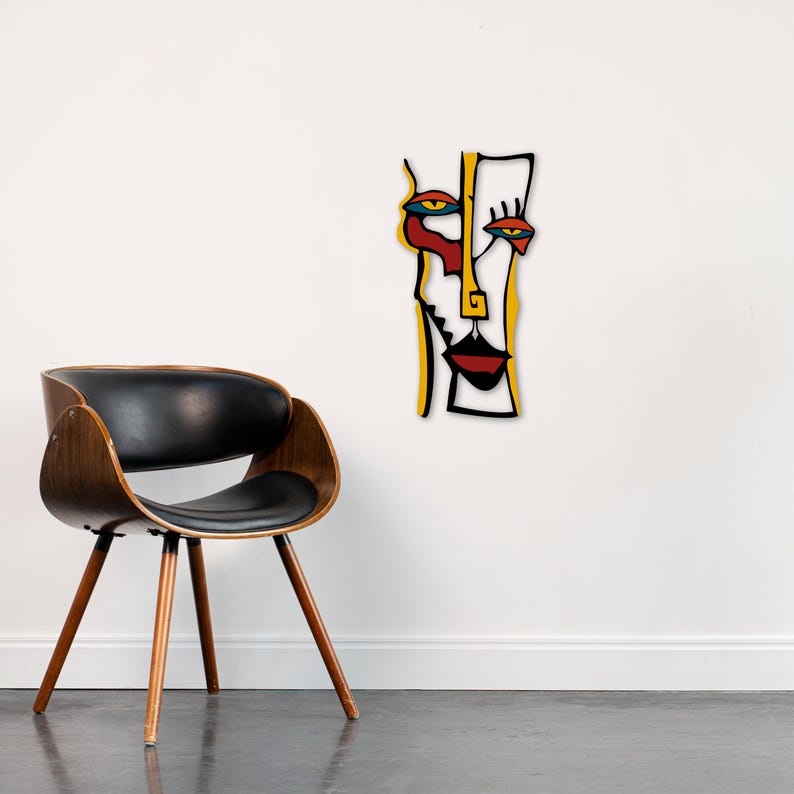 Abstract Face Wall Art