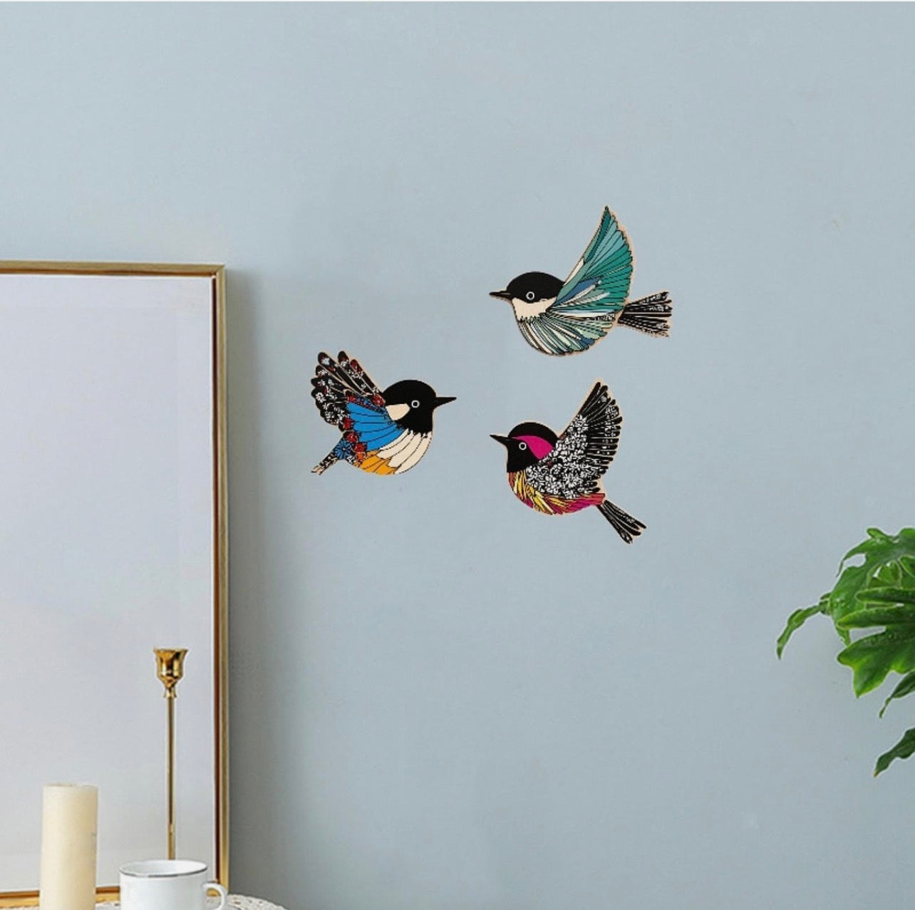 Colorful Birds Wall Art