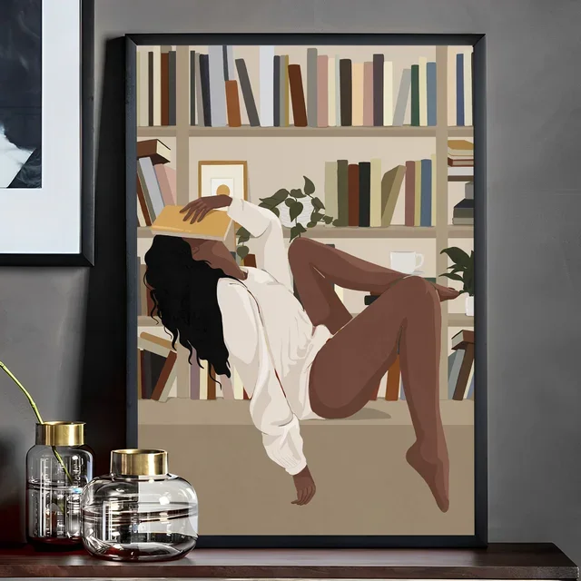 Book Girl Art