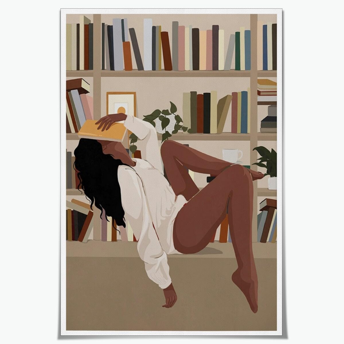 Book Girl Art