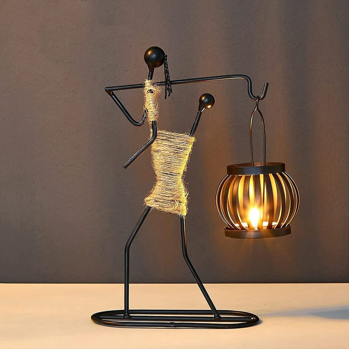 African Woman Candle Holder 1