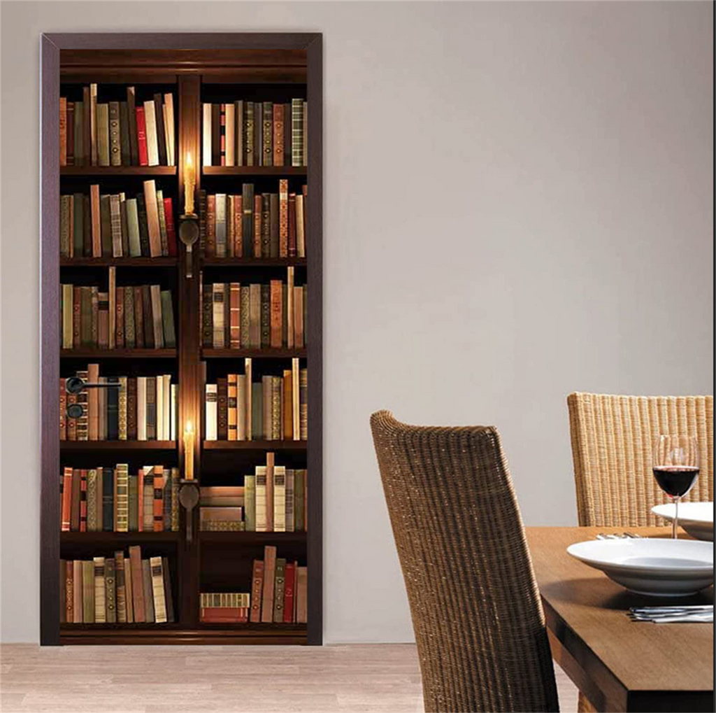 Retro Bookshelf Sticker