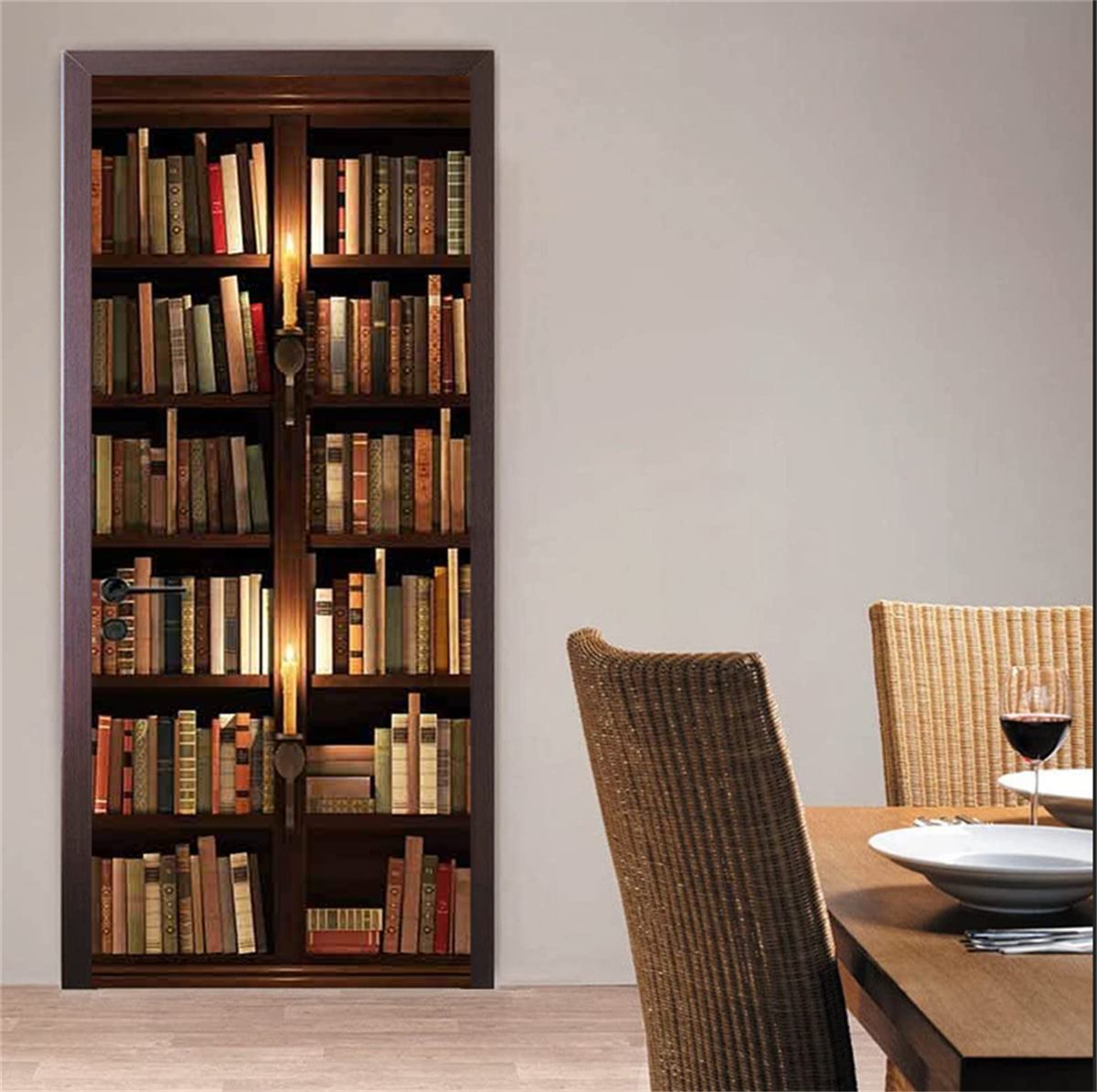 Retro Bookshelf Sticker