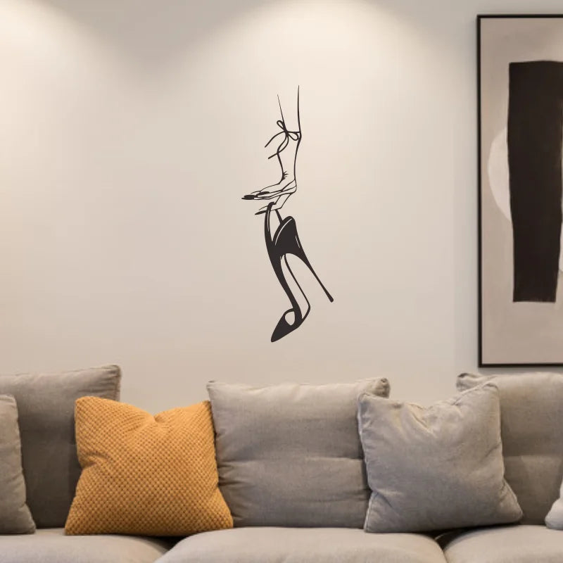 Heels Silhouette Wall Decor.