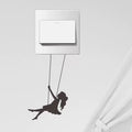 Swing Girl Light Switch Wall Art